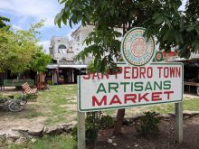 San Pedro Artisan Market Sign