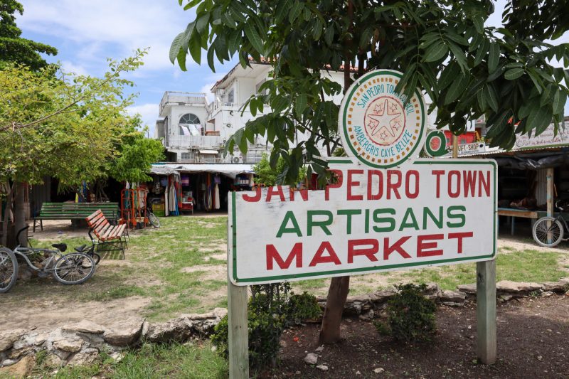 San Pedro Artisan Market Sign