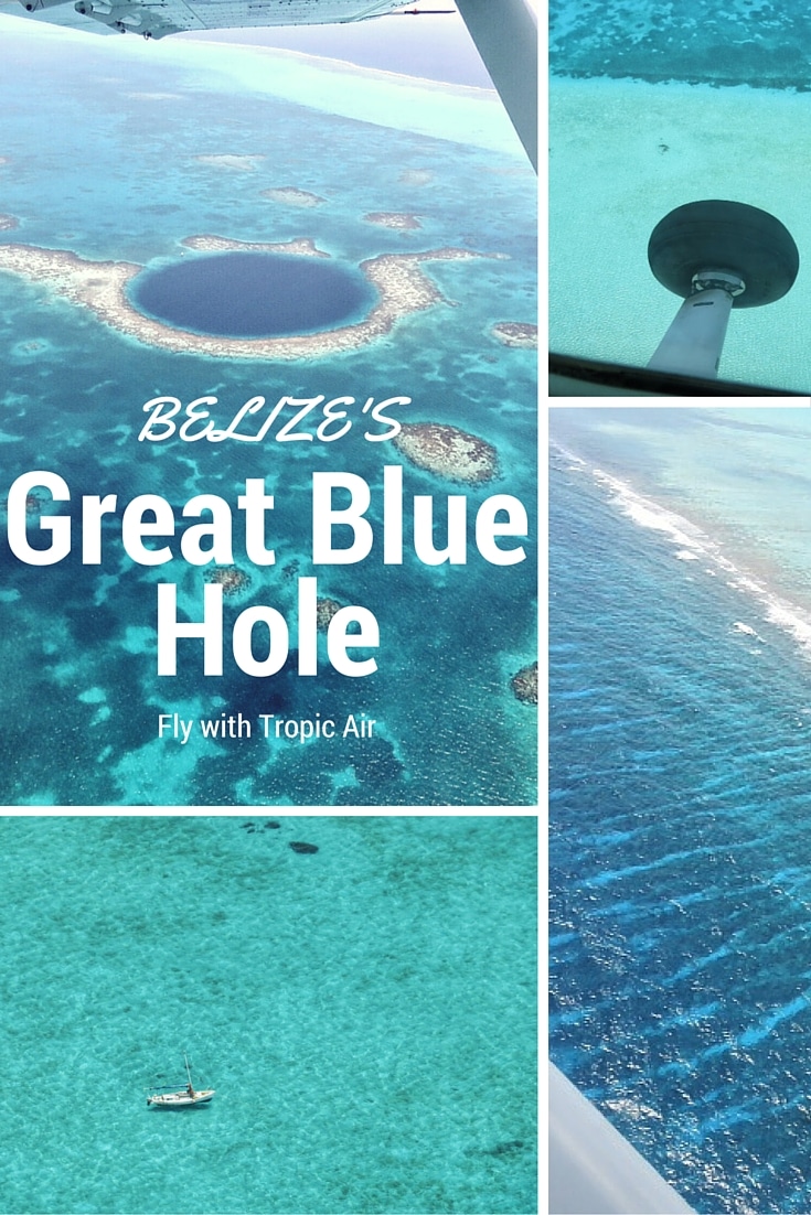 A charter flight over Belize's Great Blue Hole. Absolutely amazing.