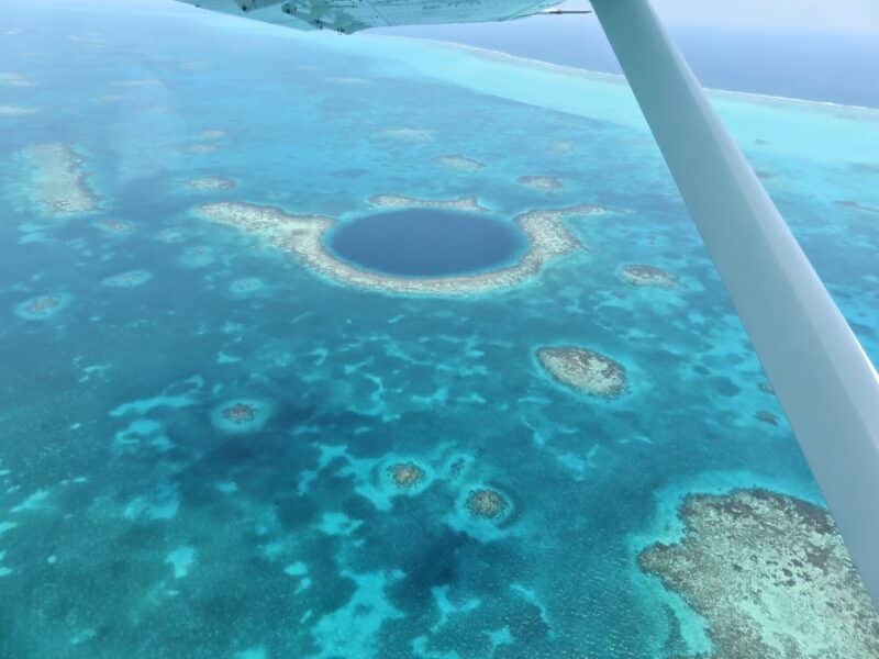 Belize Blue Hole from the Air