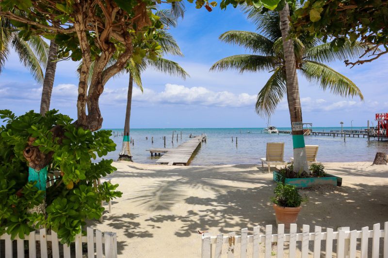 Caye Caulker view in November