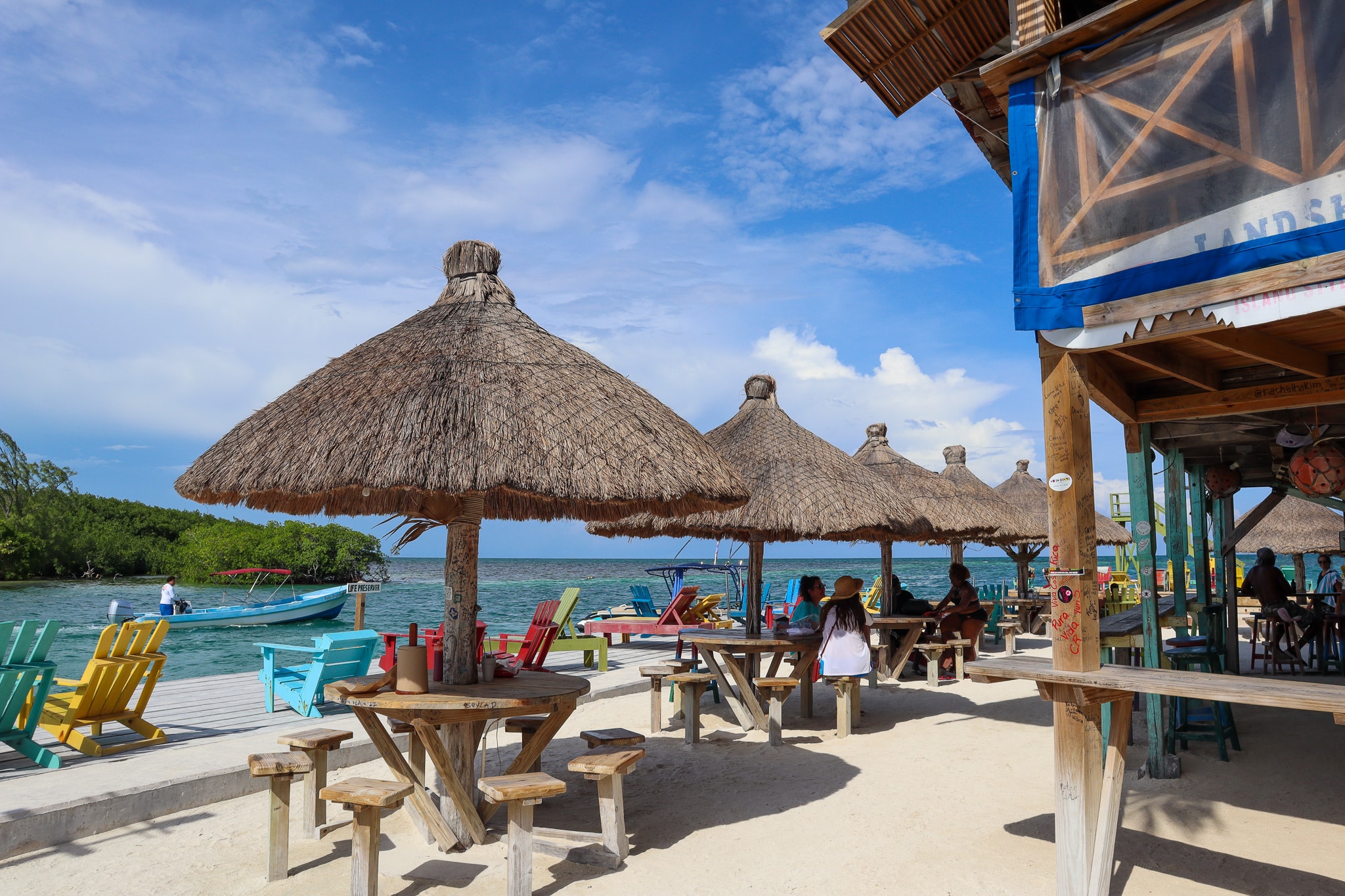 The Lazy Lizard at the Split Caye Caulker