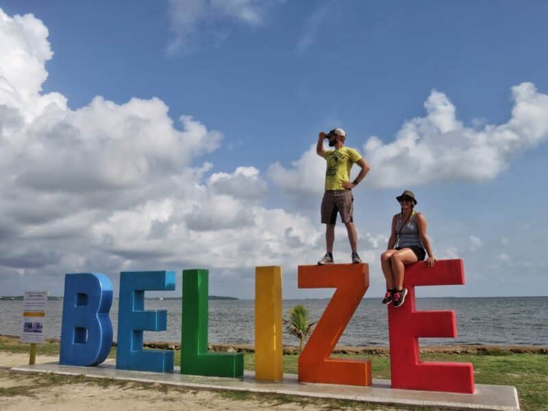 The Belize Sign in Belize City