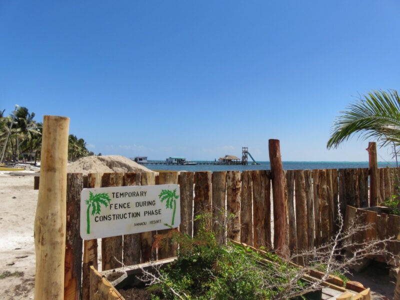 Fence between Xanadu and Caribbean Villas San Pedro Belize