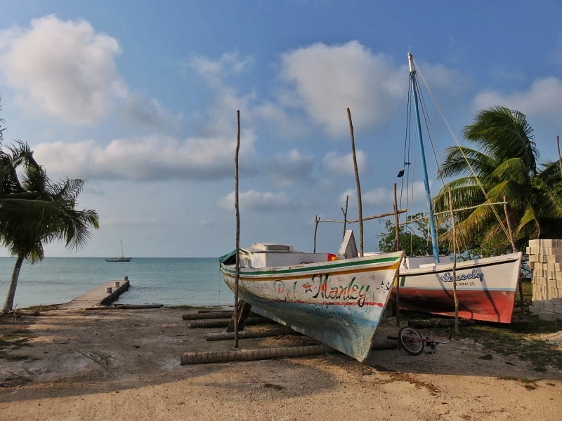 Sea Front Sarteneja, Belize:  A Charming QUIET Village
