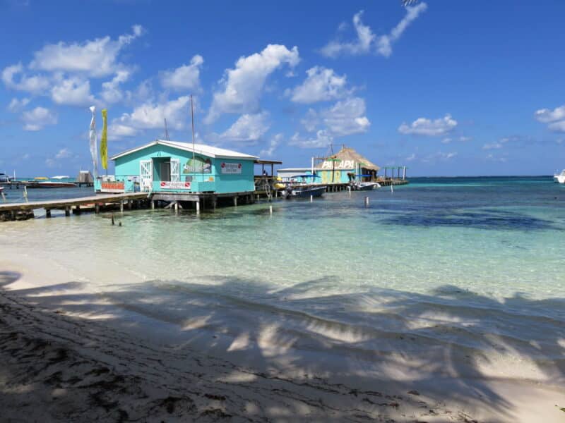 The new location for Palapa Bar, Boca Del Rio, San Pedro, Belize
