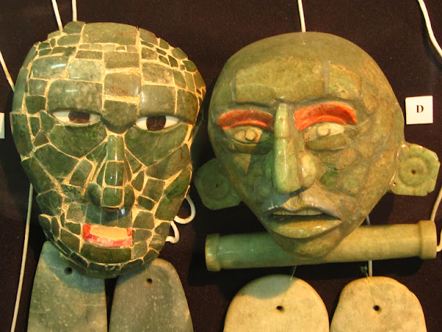2 incredible jade masks on display