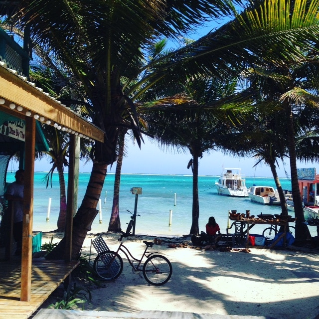 View at Estel's on The Sea.  San Pedro, Belize.