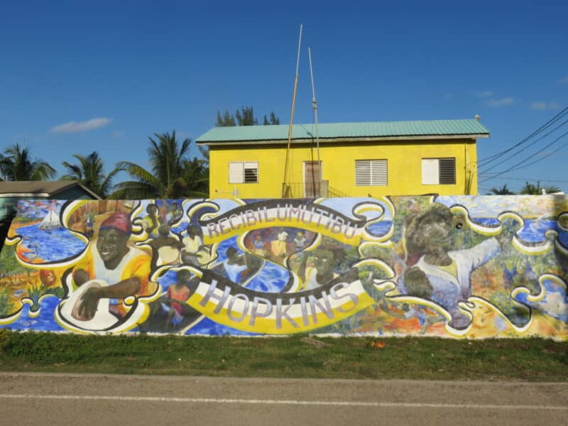 Mural Garifuna Hopkins Belize