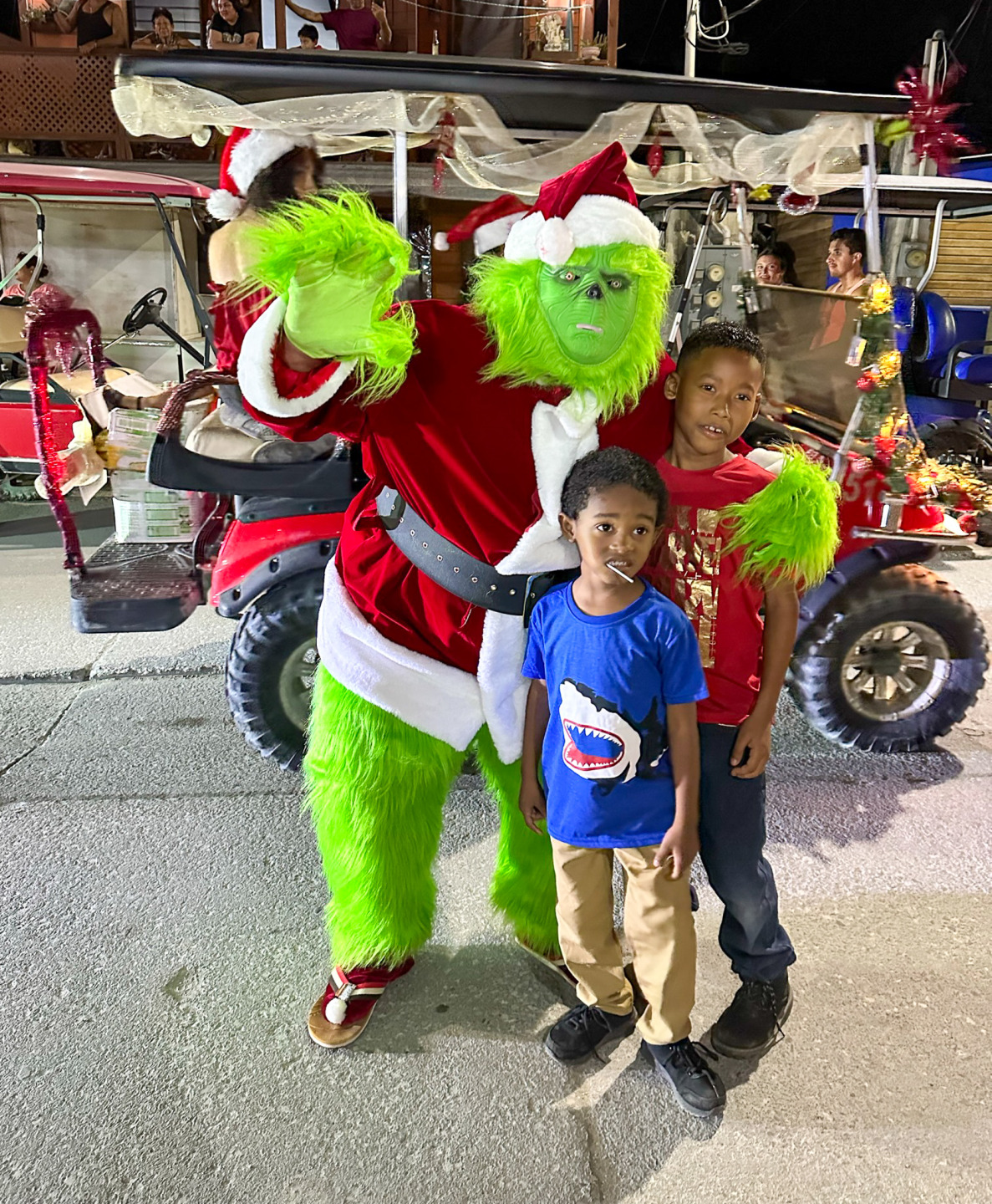 Kids with Grinch