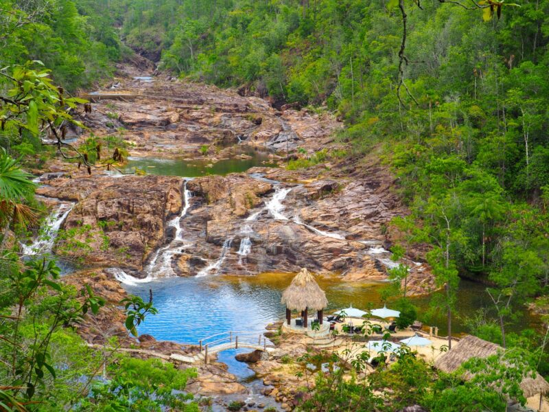 Waterfalls at Gaia River Lodge