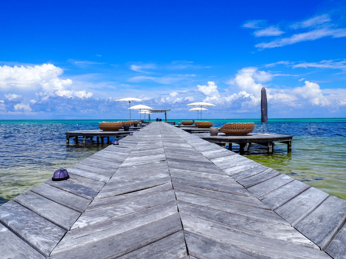 The dock at Mata Chica Resort