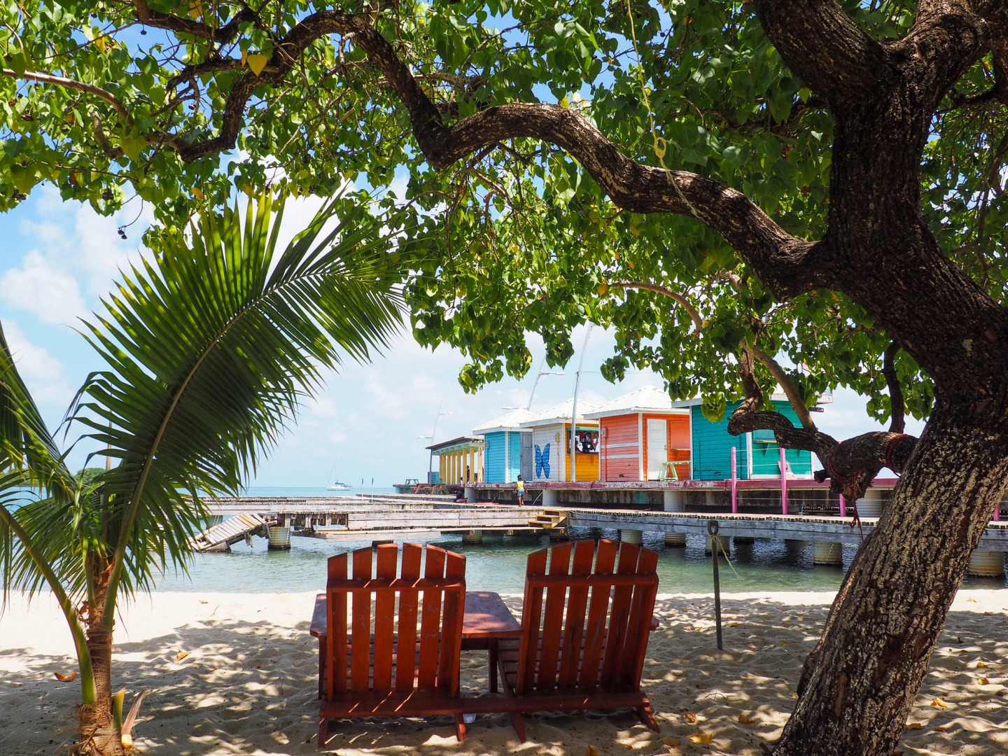 View from the Point in Placencia Village