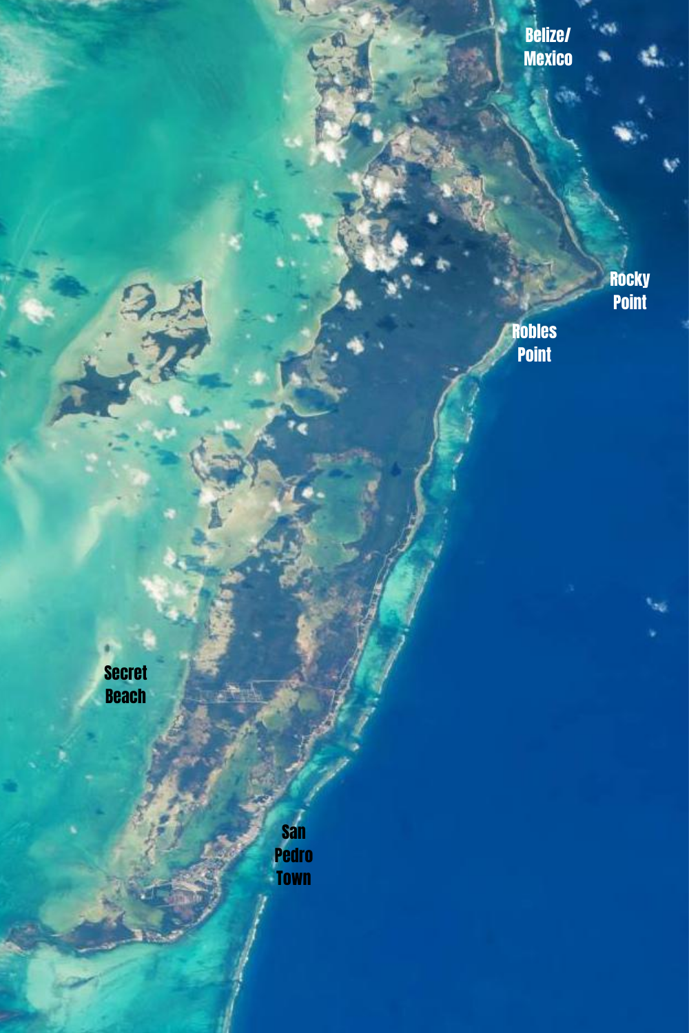 Map Of Ambergris Caye