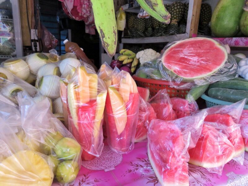 Back Street fruit stand San Pedro Belize