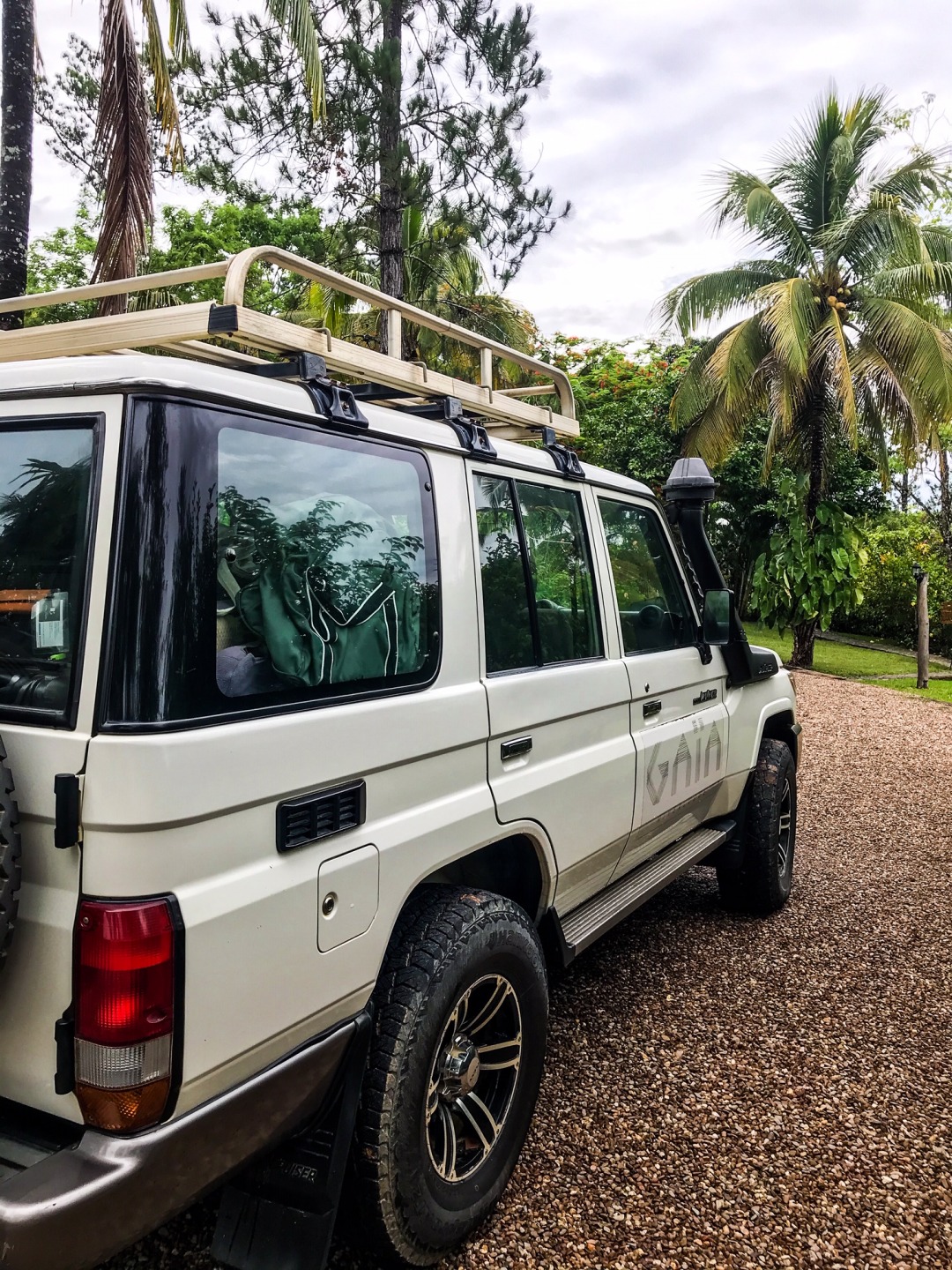 Land Cruiser at Gaia River Lodge