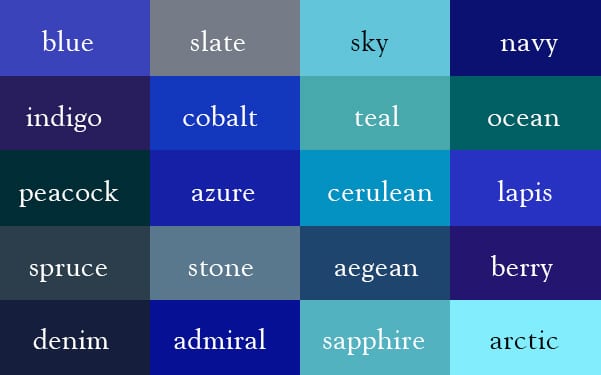 color-thesaurus-correct-names-blue-shades