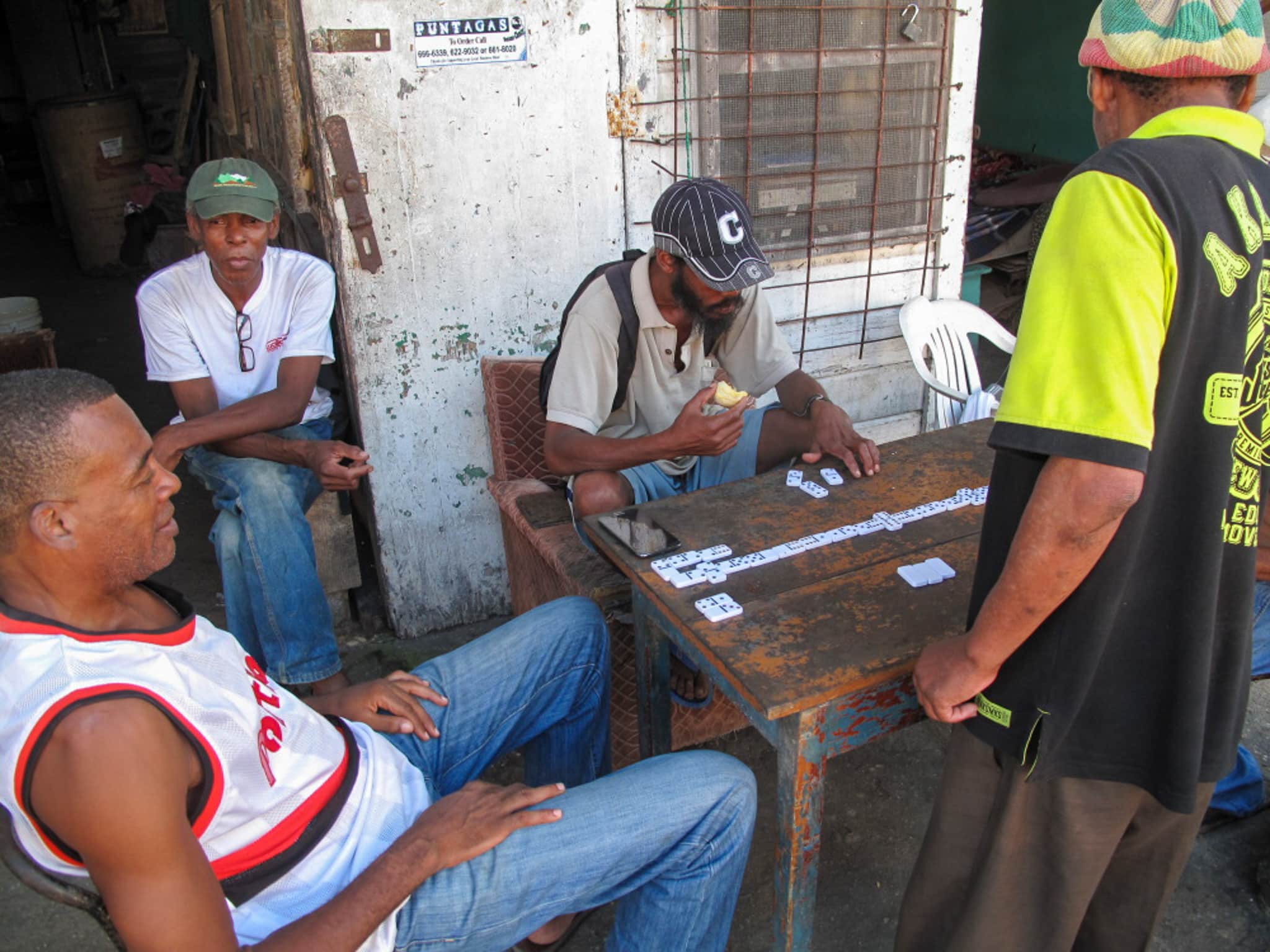 Dominos playing in Punta Gorda