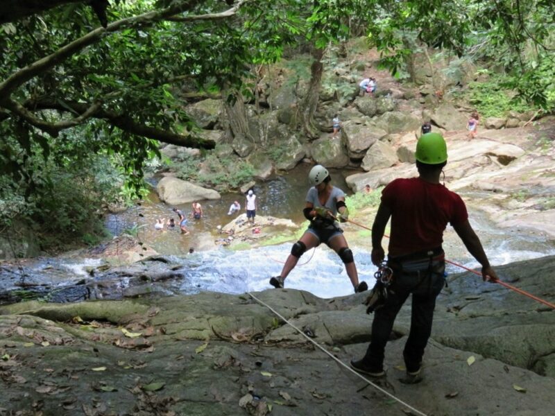 Belize Tours- Waterfall Rappelling - by San Pedro Scoop