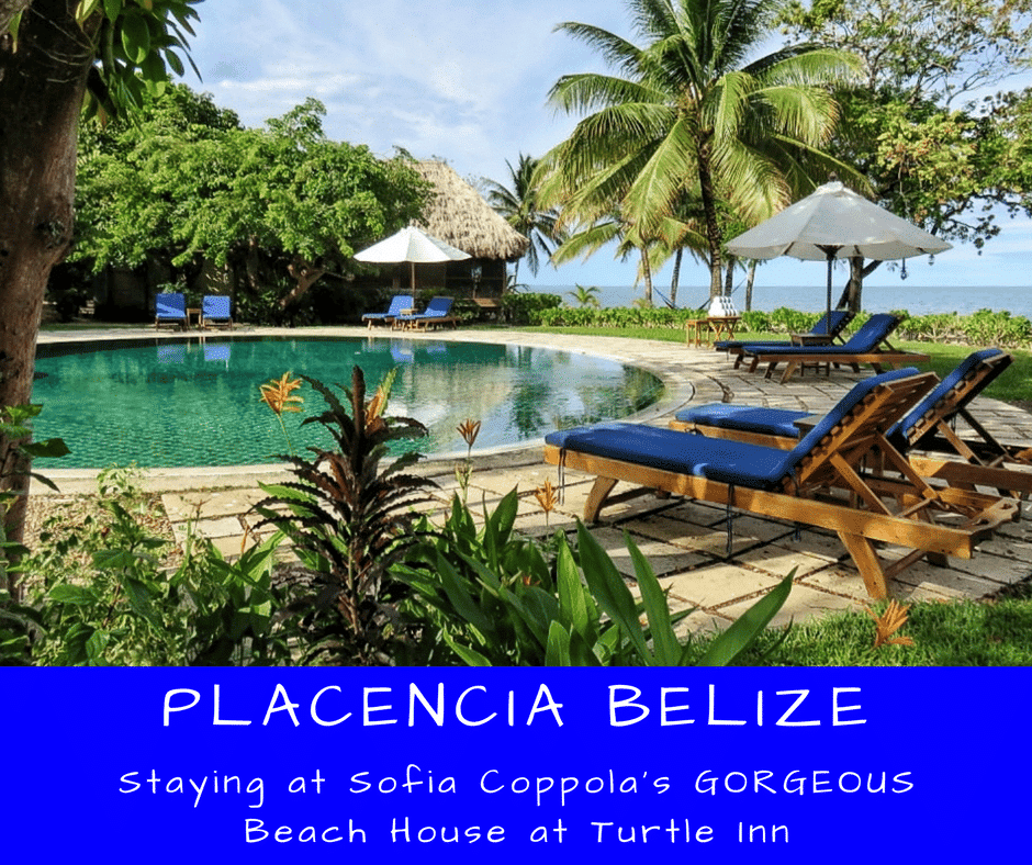 Gorgeous lush landscape at the beach - this beach house at Francis Ford Coppola's Resort in Placencia Belize is an absolute dream.  Wedding or honeymoon heaven.