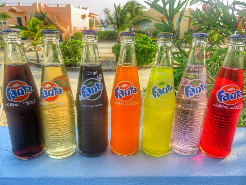Fantas lined up by color