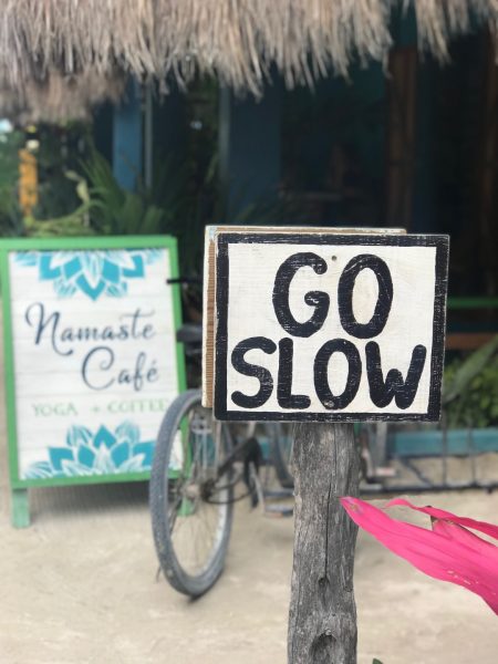 Go Slow Sign Caye Caulker