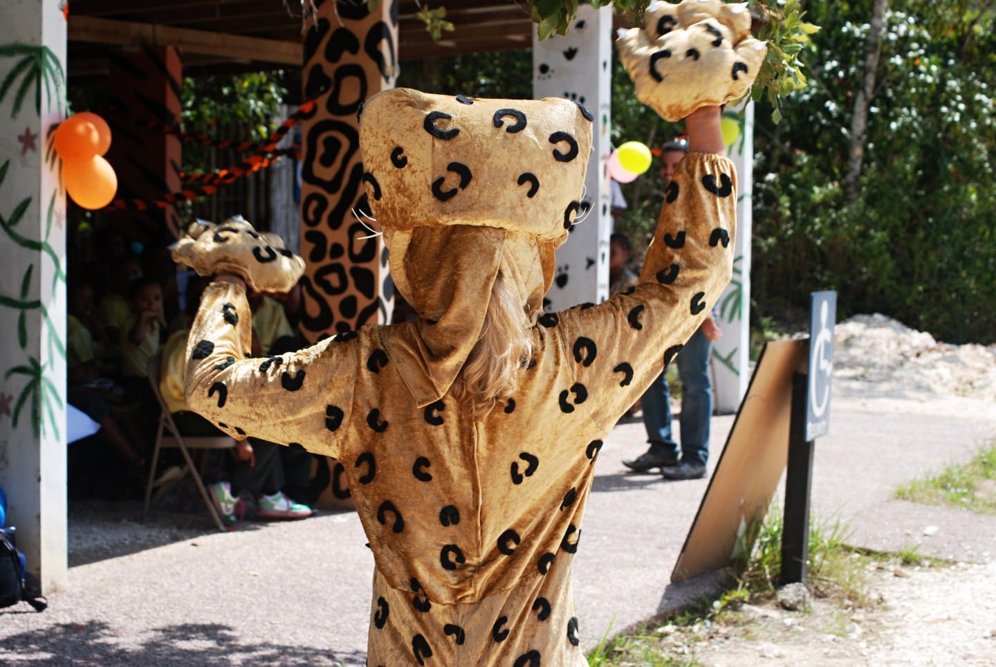 Jaguar Costume at the Belize Zoo