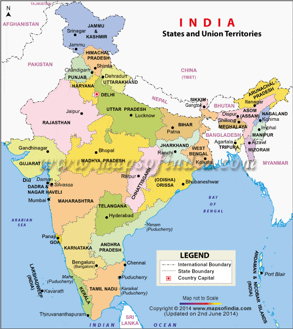 map-of-india-political