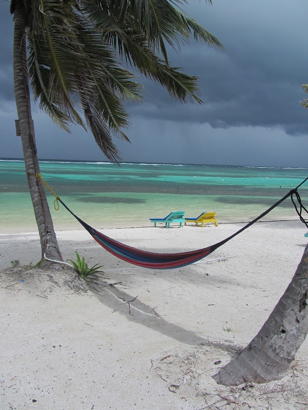 The beach at Tranquility Bay, North Ambergris Caye, Belize