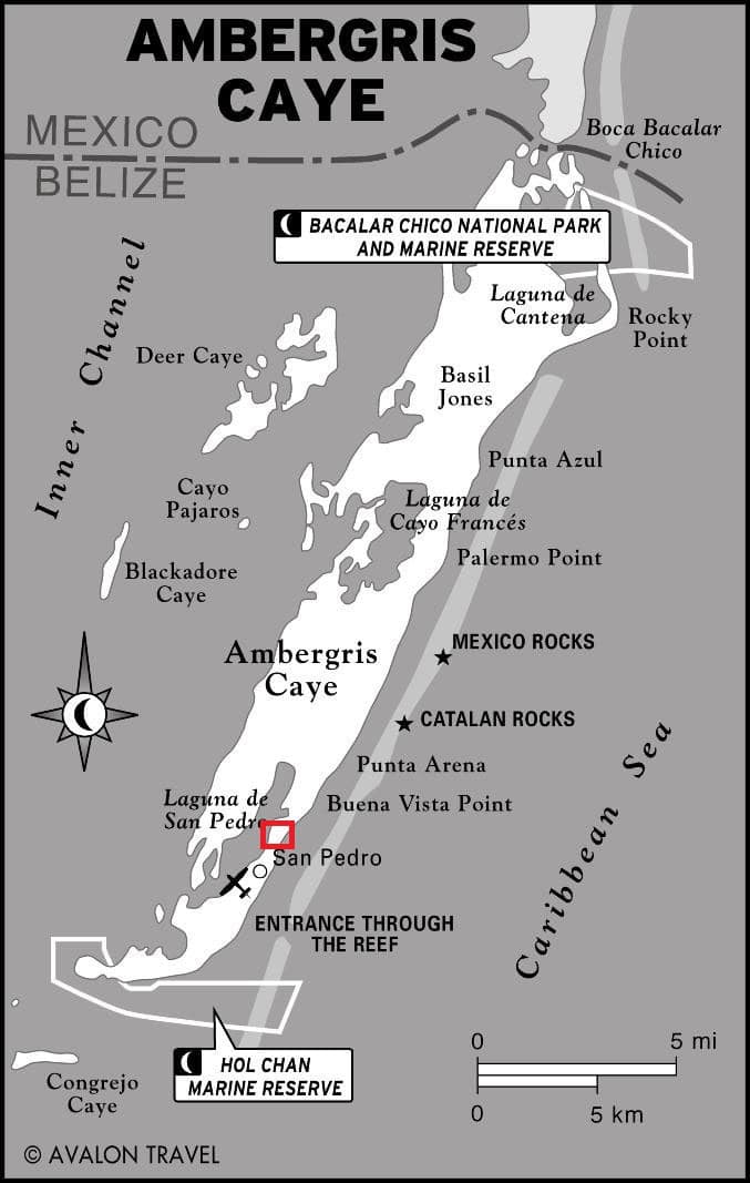 Map Ambergris Caye