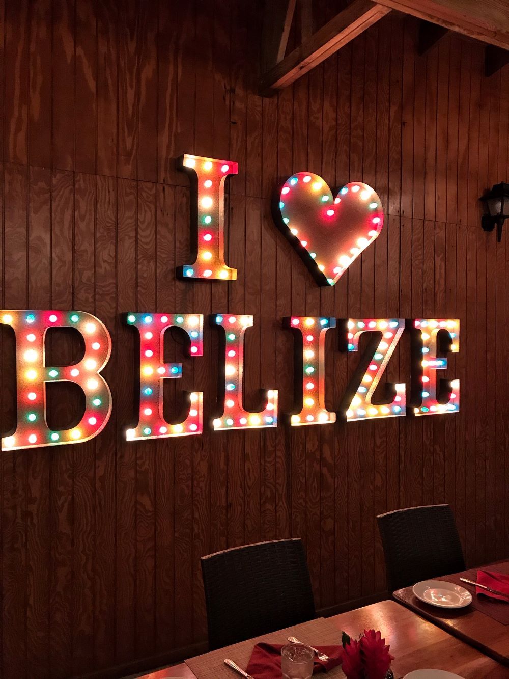 I love Belize Sign