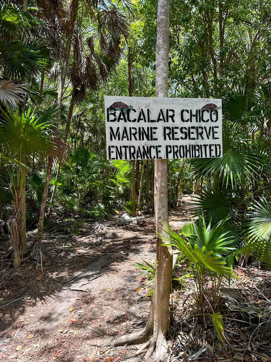 Sign for Turtle reserve