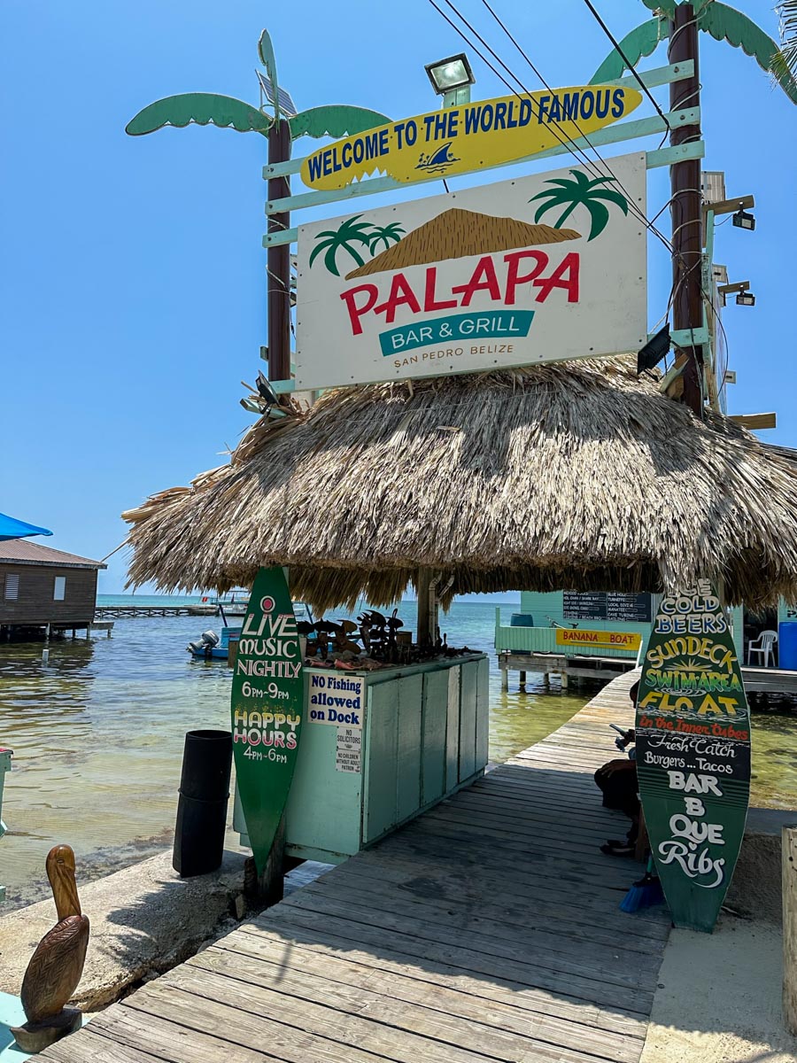 Sign for Palapa Bar