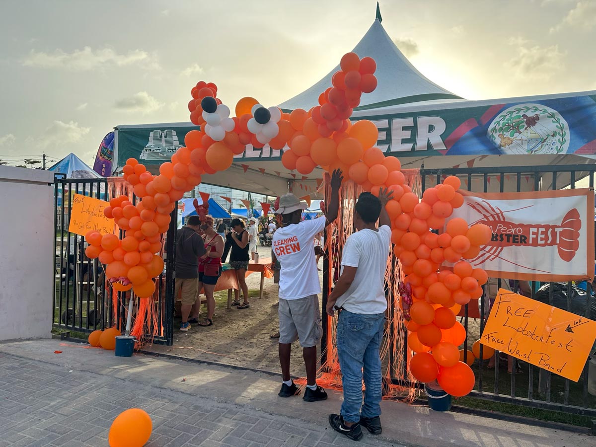 Balloon entrance for Lobsterfestival