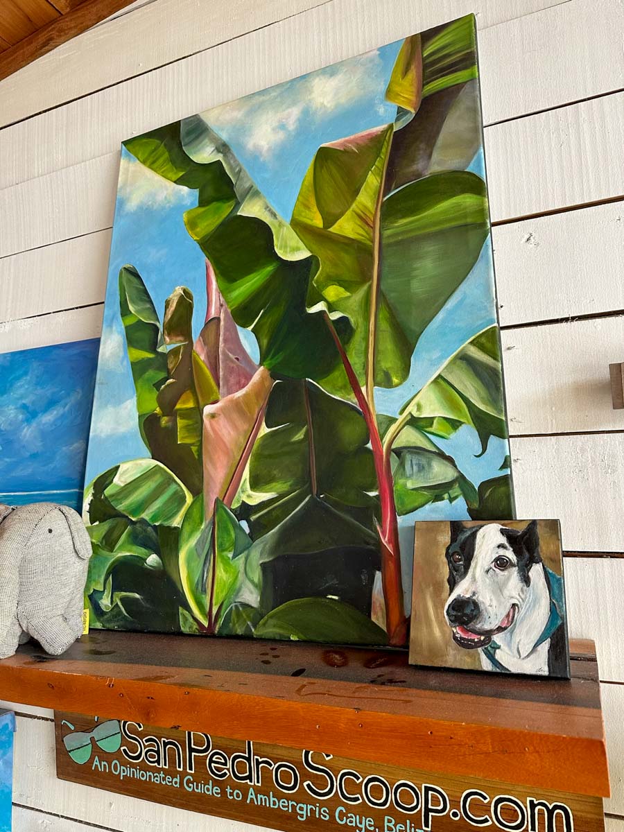 Painting of Banana leaves