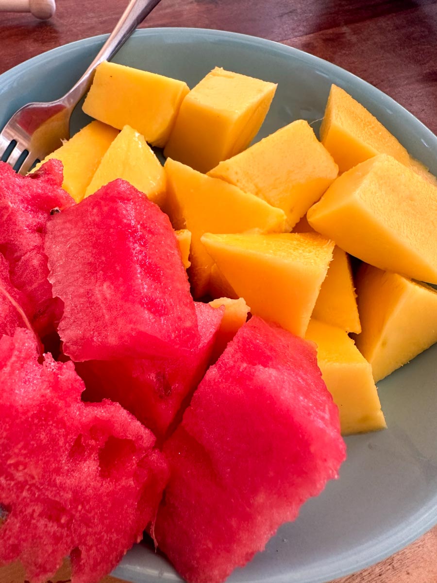 Mango and watermelon