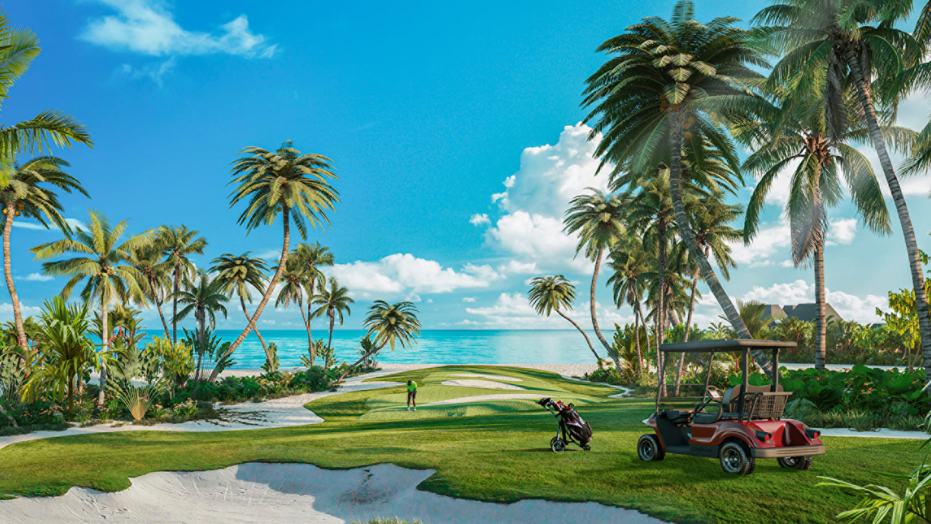 White Shark Golf Course on Caye Chapel