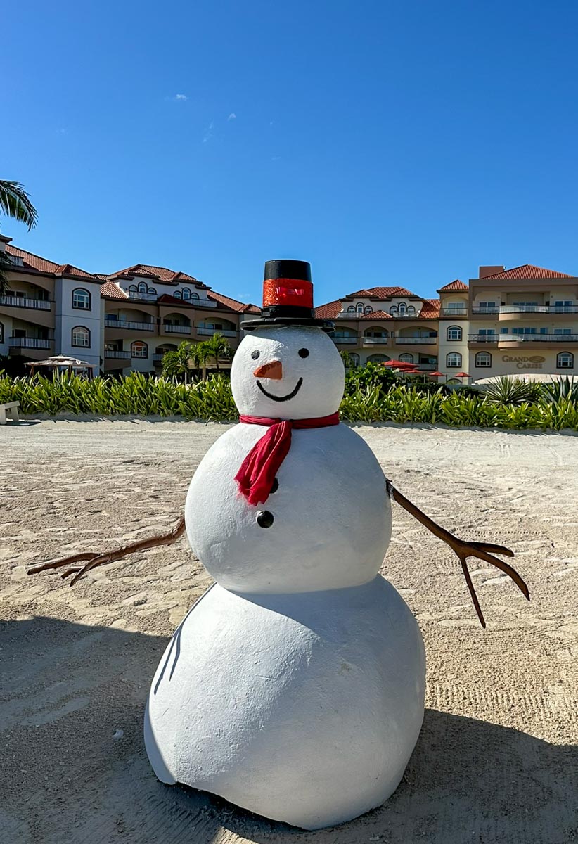 Snowman at Grand Caribe