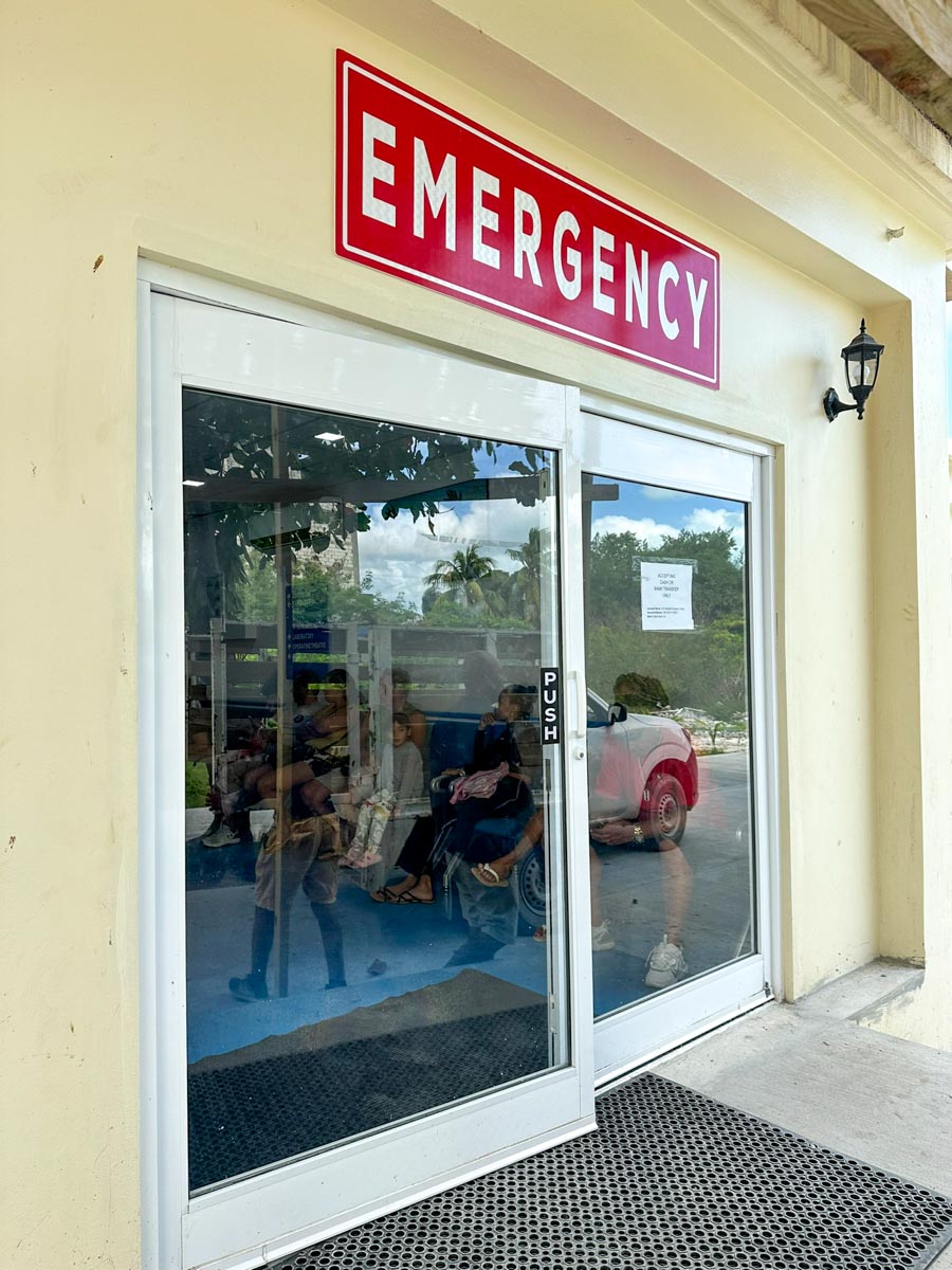 Emergency room doorway