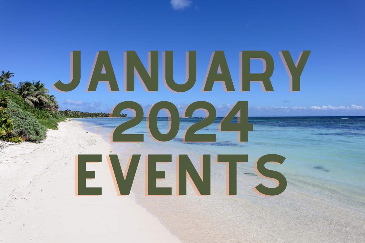 January 2024:  Daily Events Calendar on Ambergris Caye