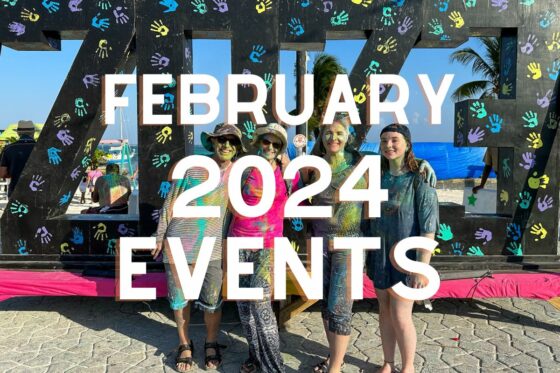 February 2024: Daily Events Calendar on Ambergris Caye