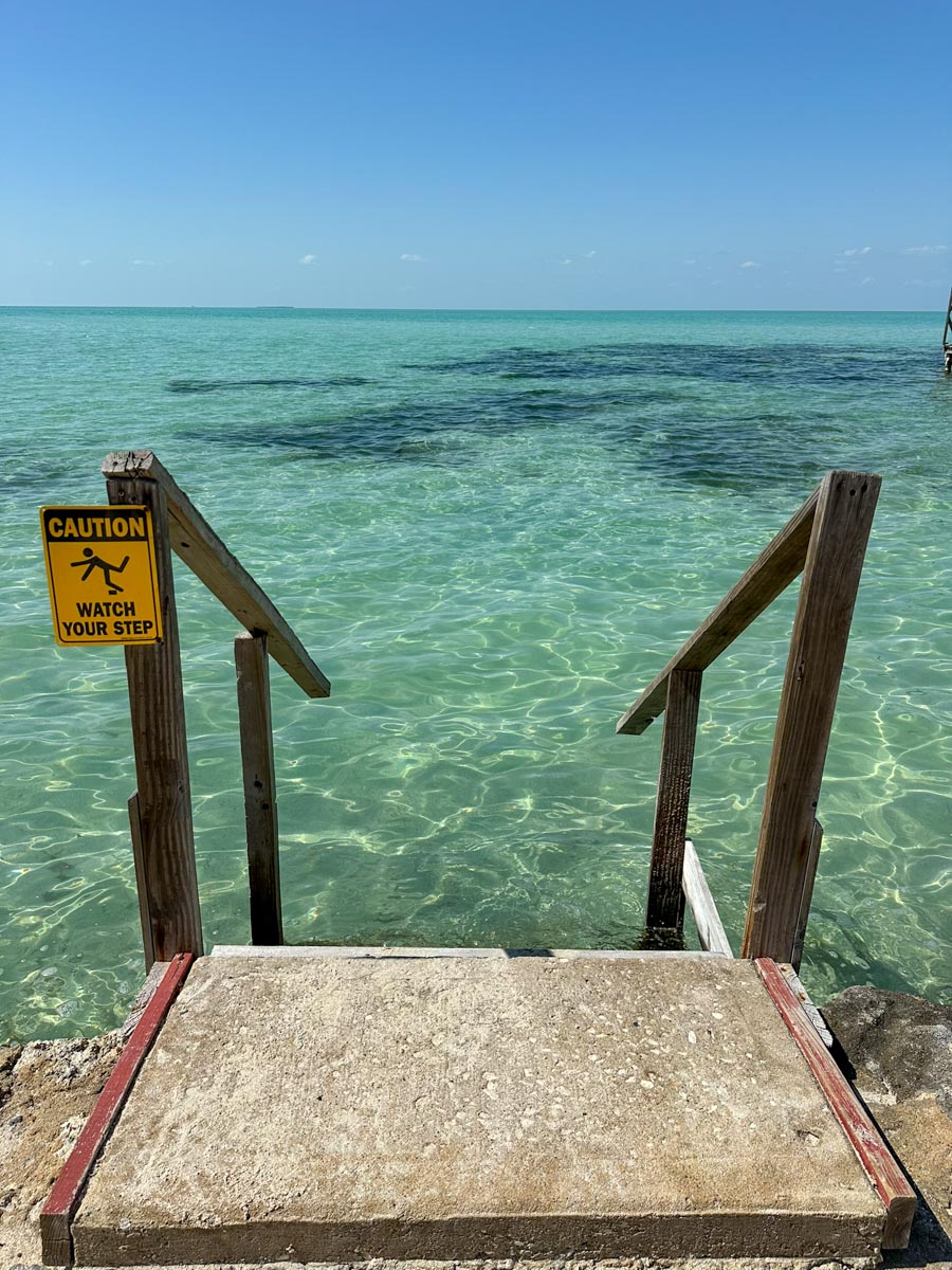 An entrance to the water at Sunset Palace Beach Club