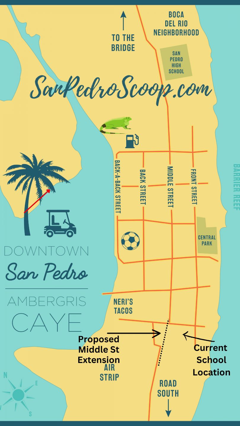 Map of San Pedro town