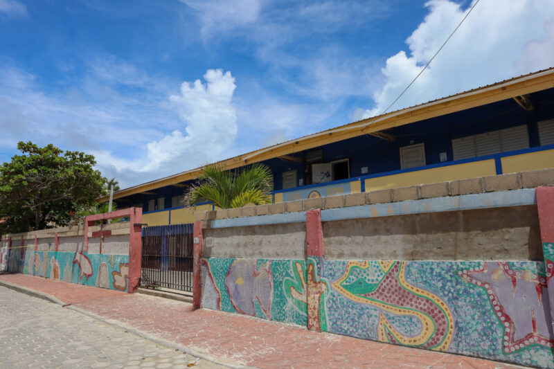 The ocean facing side of the RC School