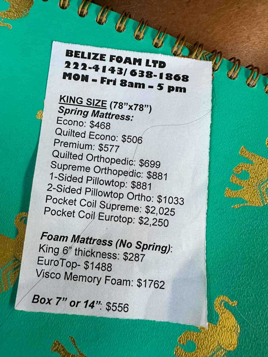 Mattress prices at the Foam Company