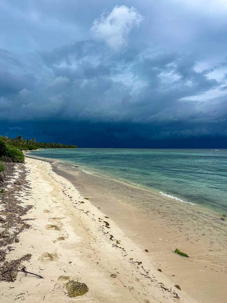 Dark dark clouds by Rocky Point