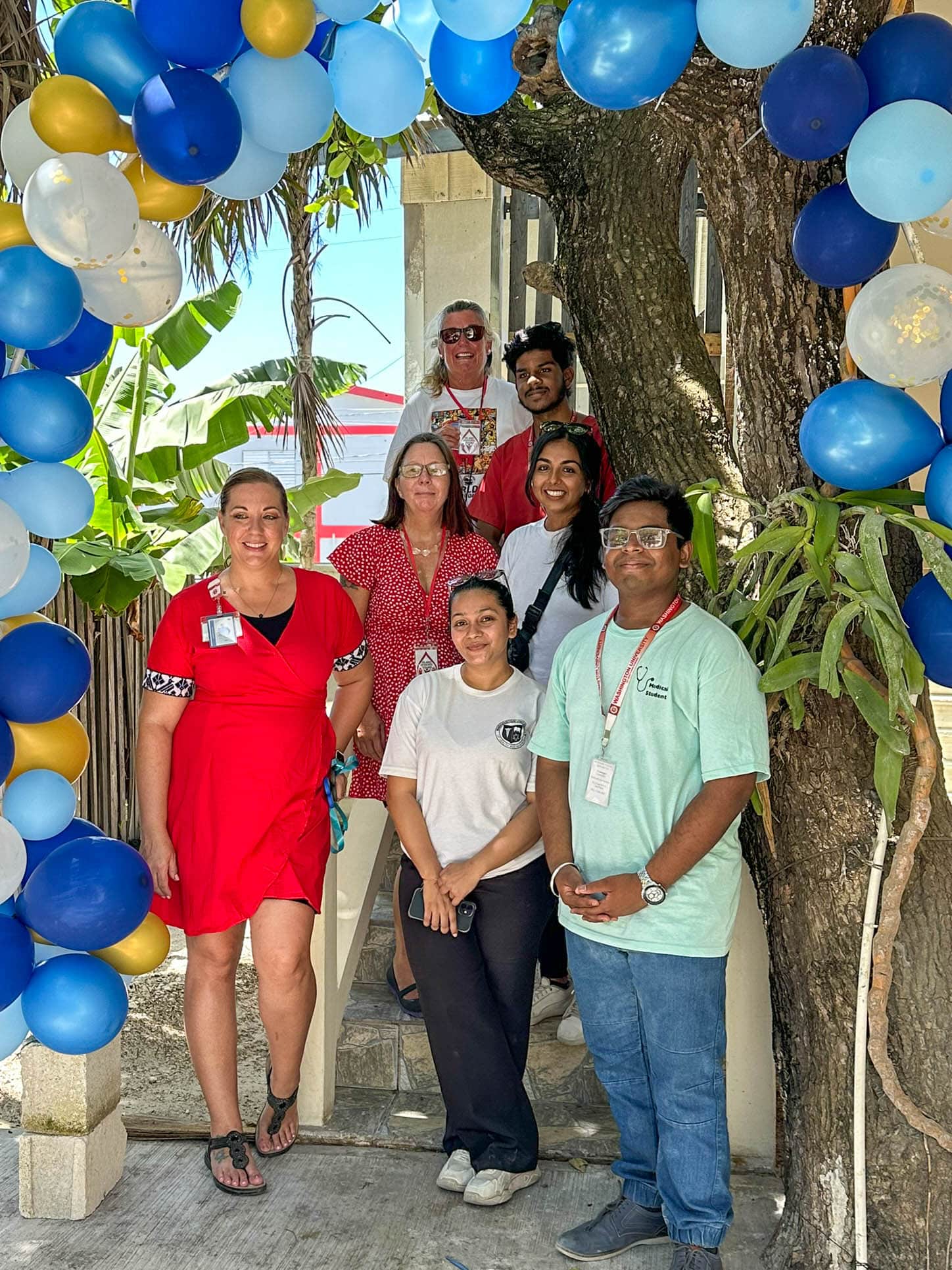 Crew at the inauguration of the blood storage unit